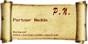 Portner Nedda névjegykártya